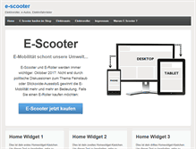 Tablet Screenshot of e-scooter.de